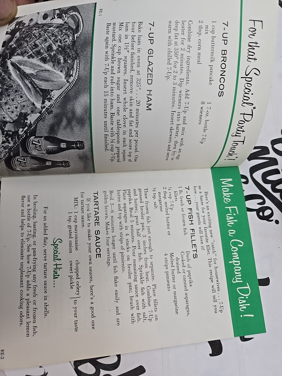 ​You’re Really Cooking with Seven-Up! 1957 Recipe Booklet 16 Pages Vintage Soda