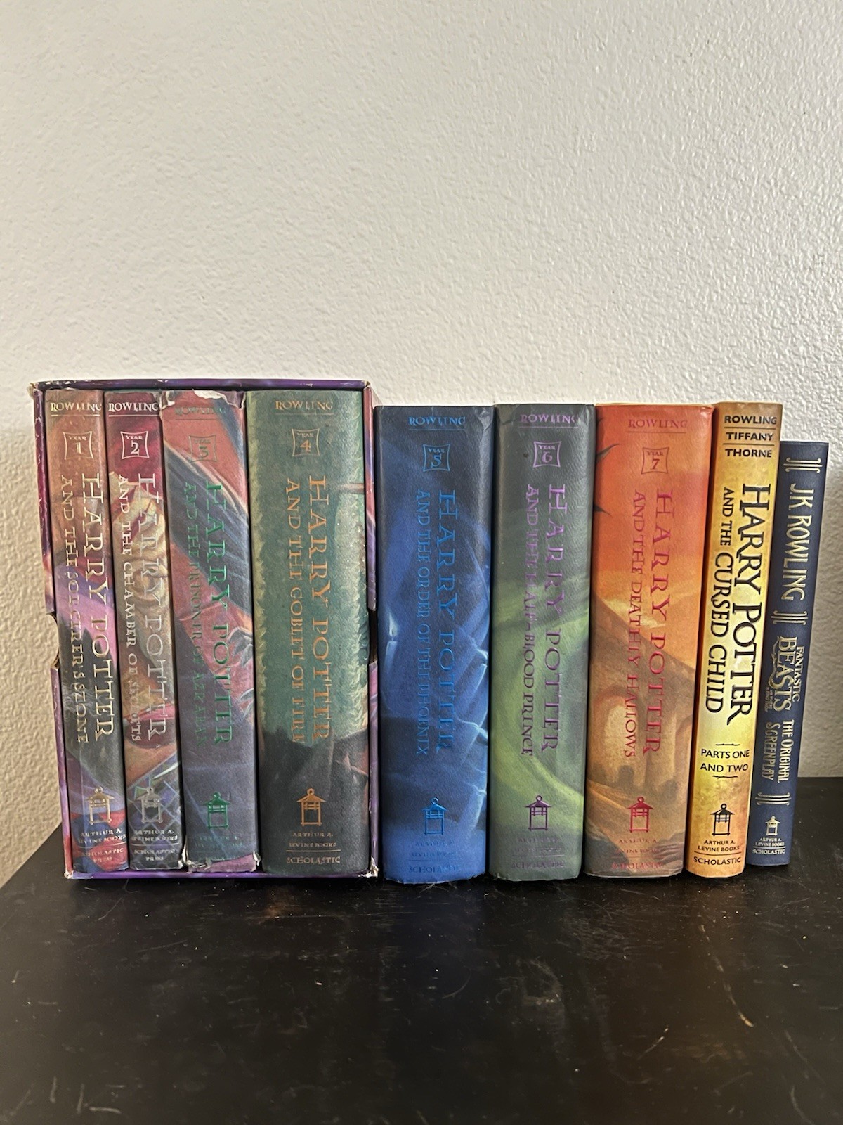 Harry Potter Hardcover Book Lot – Complete Main Series + Extras – Scholastic