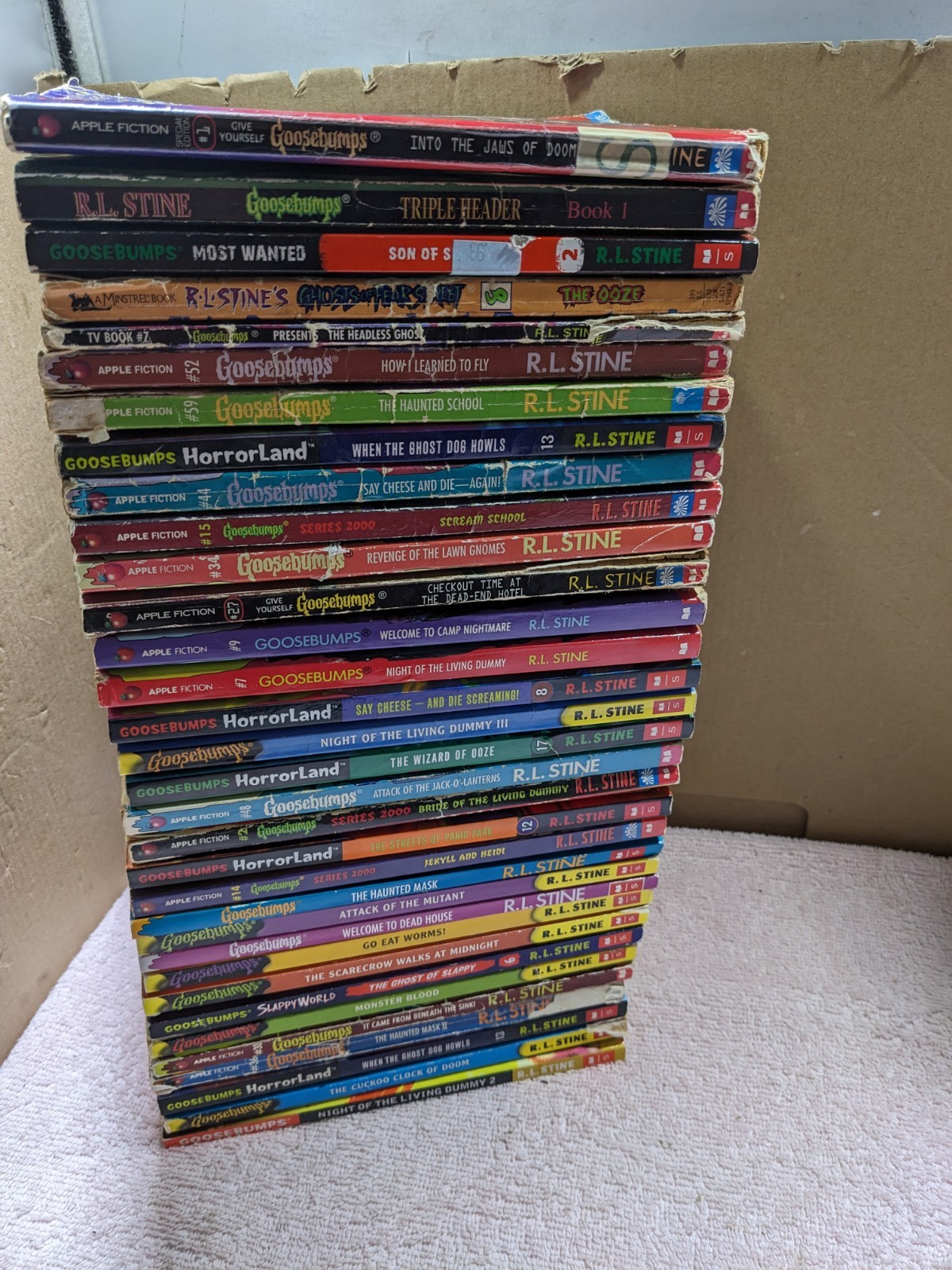 Lot Of (33) Various R.L. Stine Goosebumps Books
