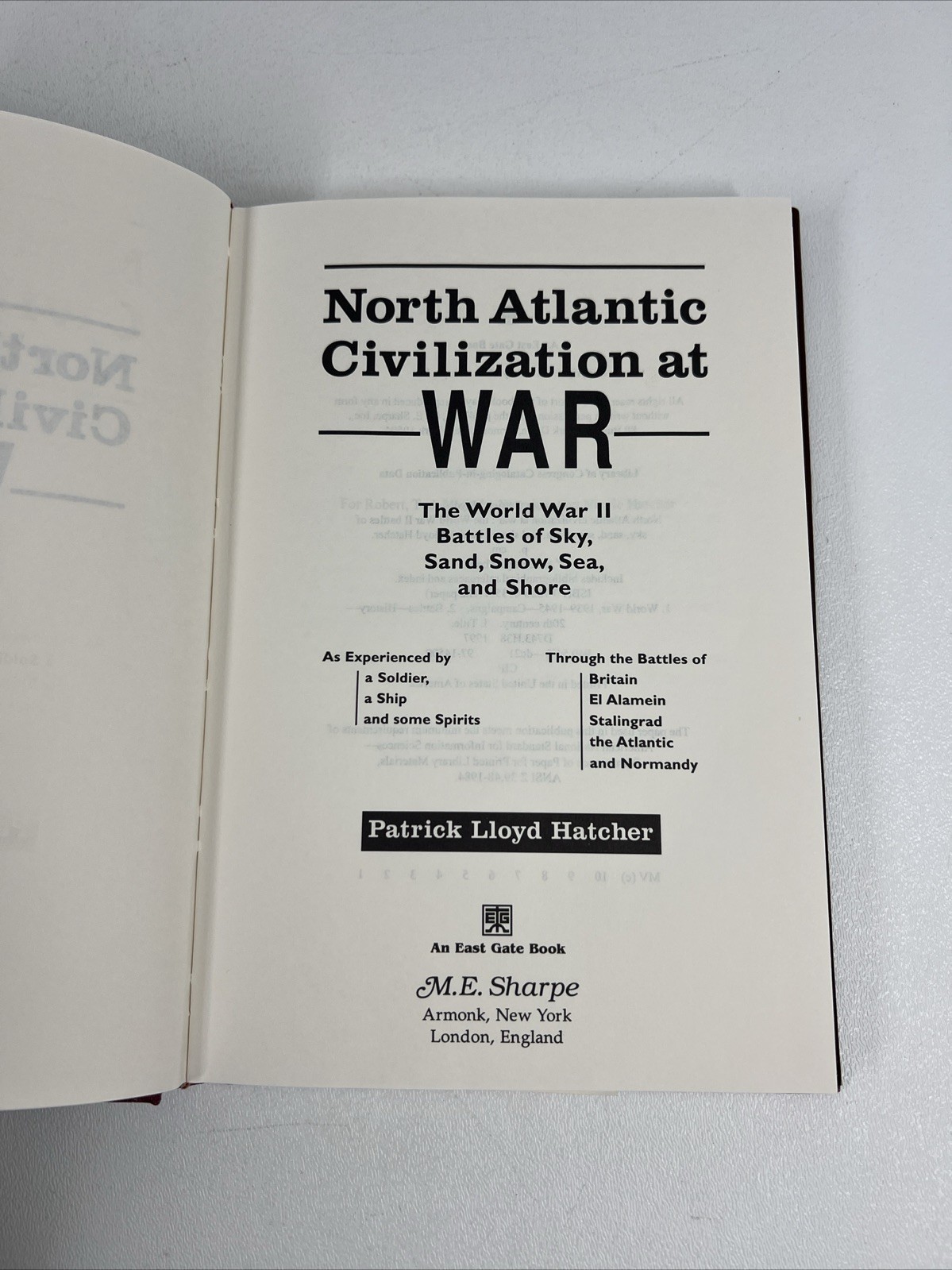 North Atlantic Civilization War SIGNED Battles Sky Sand Snow Shore WWII Book HC