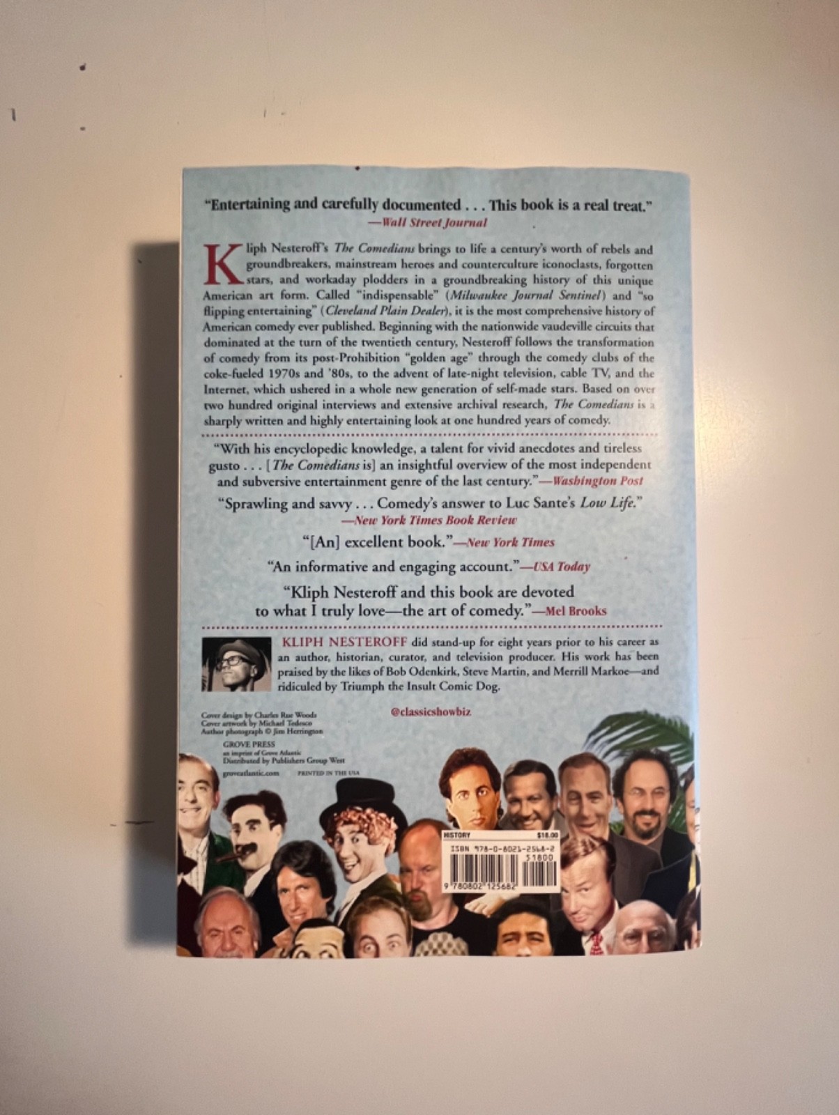 The Comedians by Kliph Nesteroff , ISBN Number: 978-0-8021-2568-2