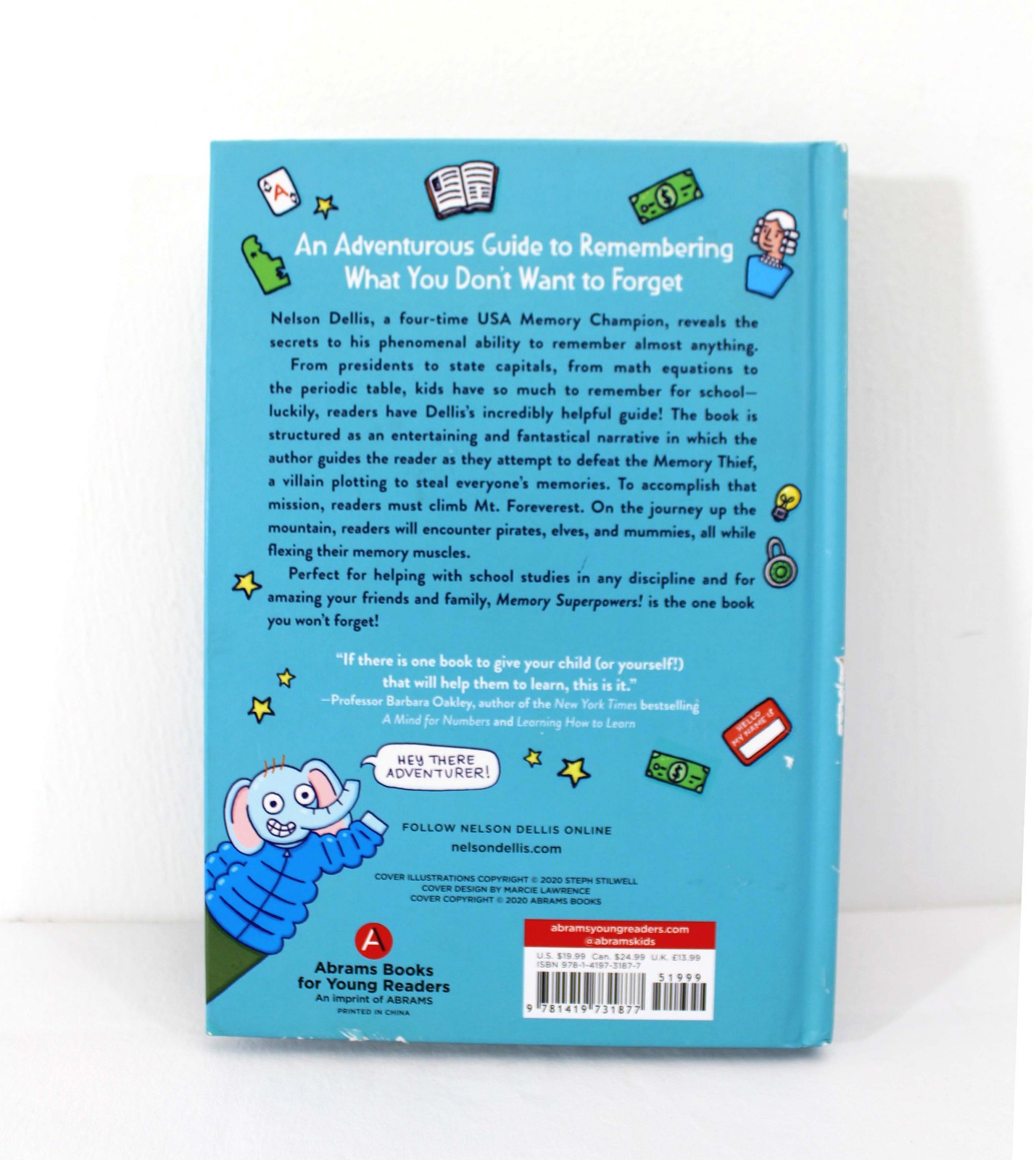 Memory Superpowers Nelson Dellis Adventurous Guide to Remembering Hardcover 2020