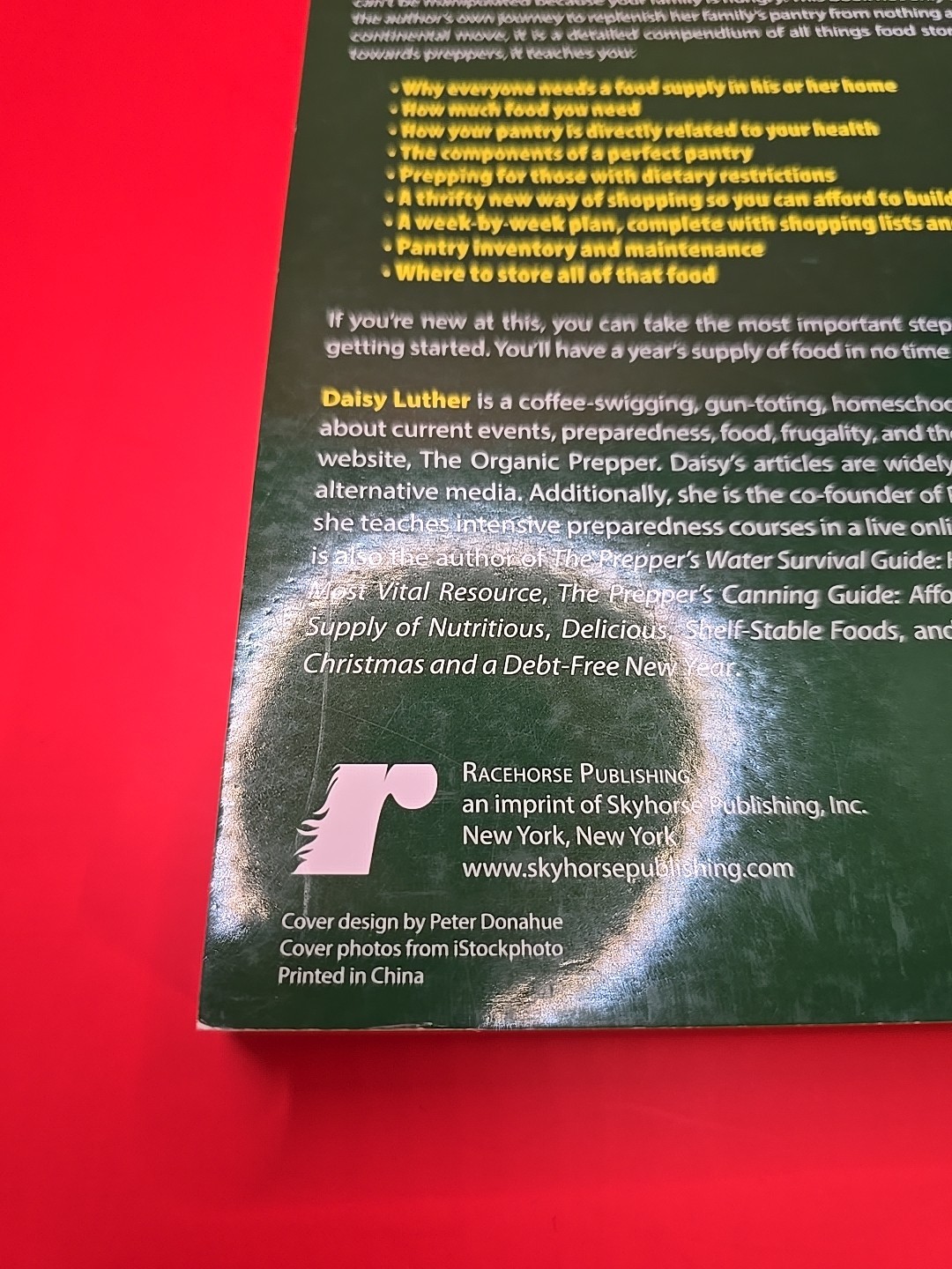 Preppers Pantry Book Blizzards Blackouts Hurricanes Pandemic Collapse of Economy