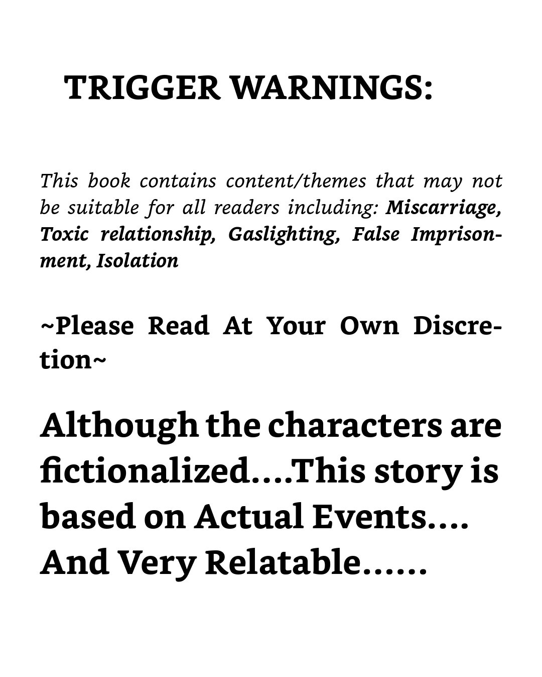 New! Signed Copy Titled “Fractured” Paperback: 116 Pages -Trigger Warnings ⚠️