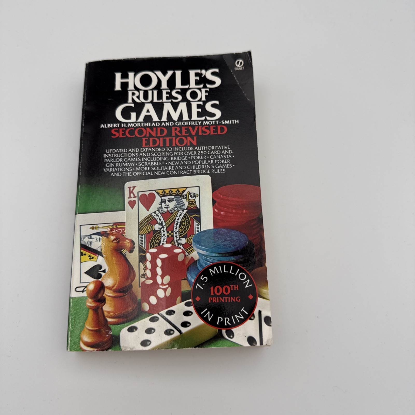 Vintage Hoyles Rules of Games Paperback edited by Albert H Morehead, VERY GOOD