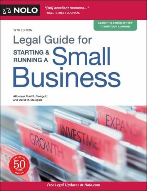 Legal Guide for Starting and Running a Small Business Paperback