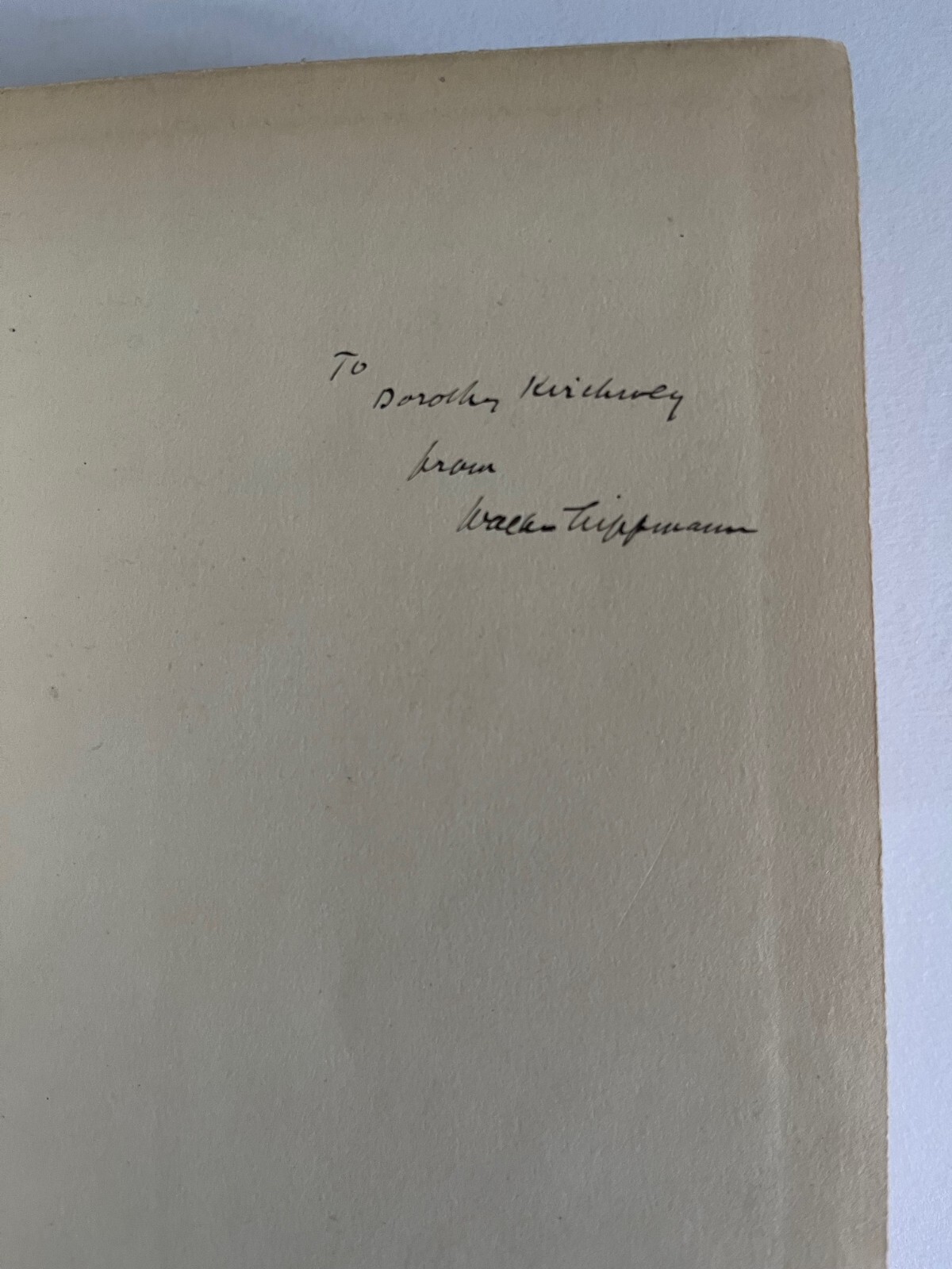 WALTER LIPPMANN ~ SIGNED ~ Drift and Mastery, 1914 First Edition RARE
