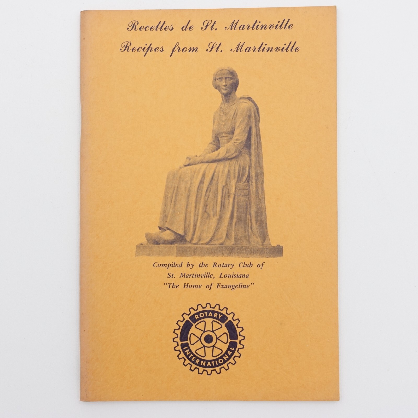 Recipes from St. Martinville Rotary Club Booklet PB Staple Bound 48 Pages VGUC