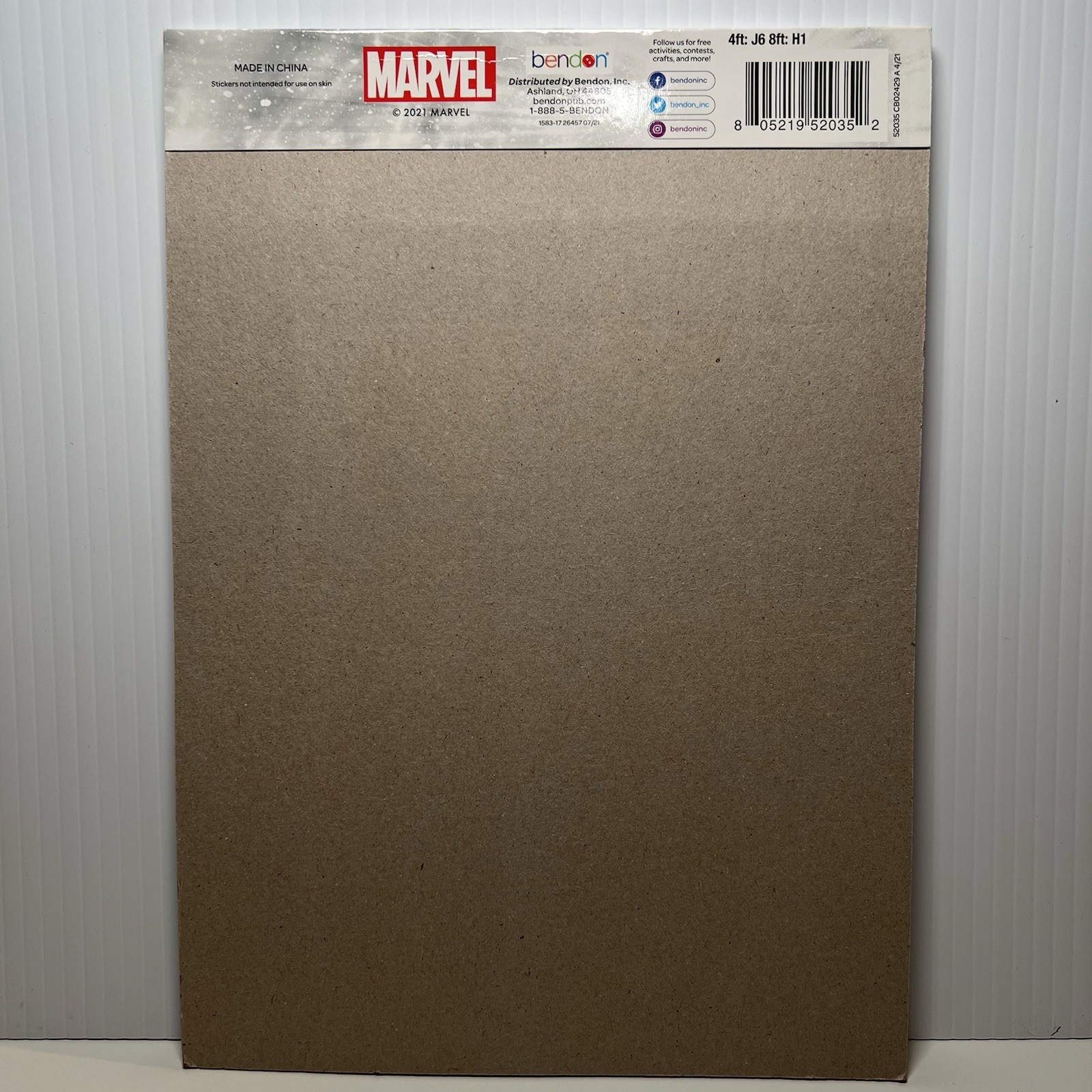 Marvel Avengers Create-a-Scene Sticker Activity Pad to Color Paperback Book