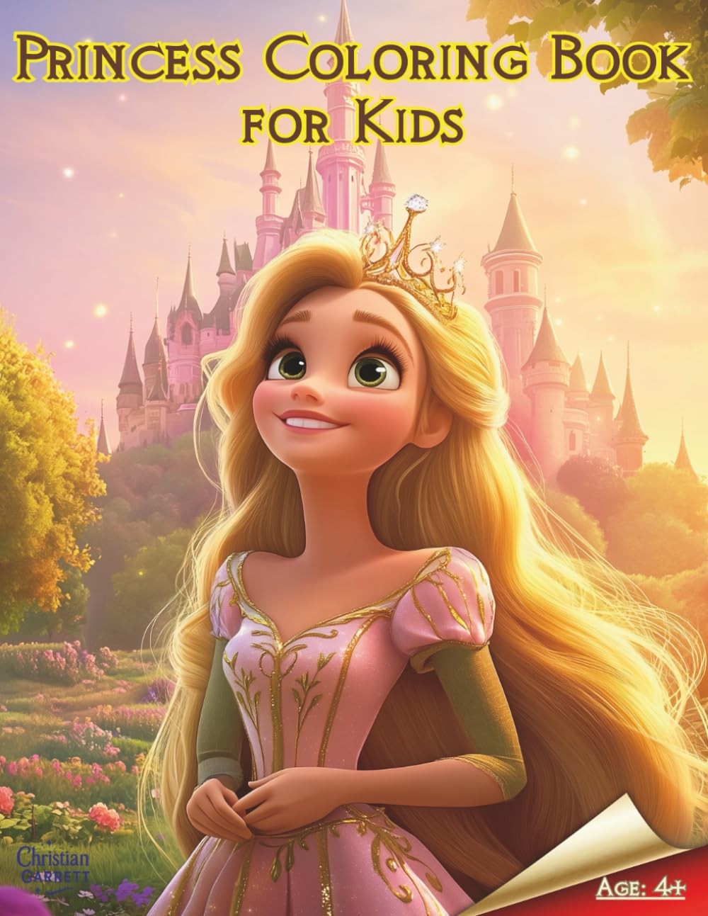 Princess Coloring Book for Kids: 50 Beautifully Crafted Princesses Coloring Page