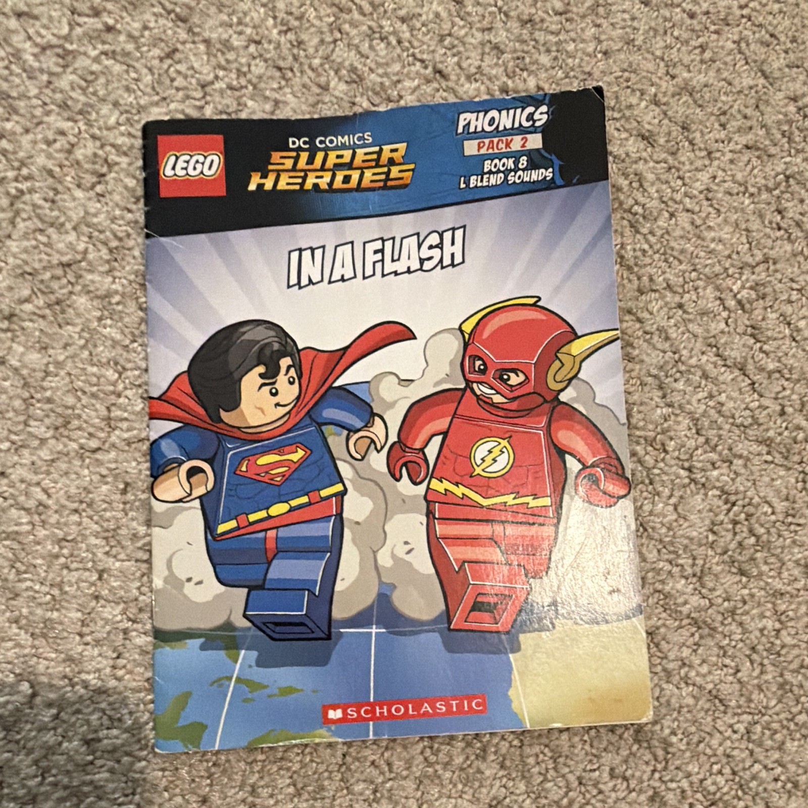 Scholastic LEGO DC Super Heroes Phonics Pack 2 Lot of 5 PB Illustrated Ages 4-8