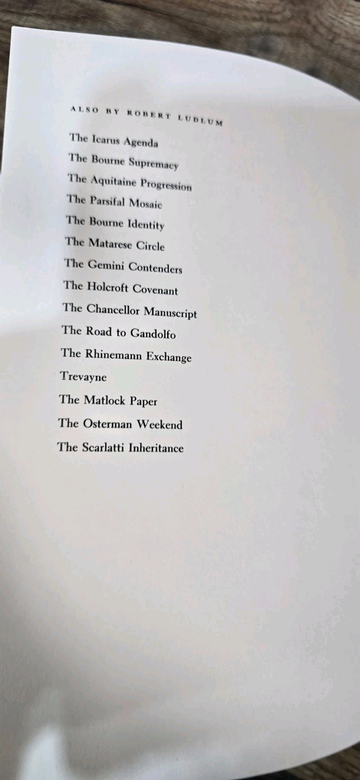 The Bourne Ultimatum, by Robert Ludlum, HCDJ 1990 Stated First Edition