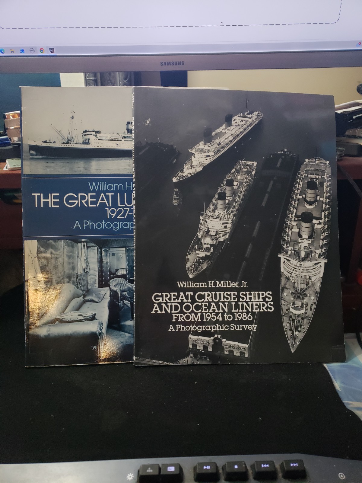 William Miller Lot of 2 Great Luxury Liners 1927-1954 & Cruise Ships 1954-1986