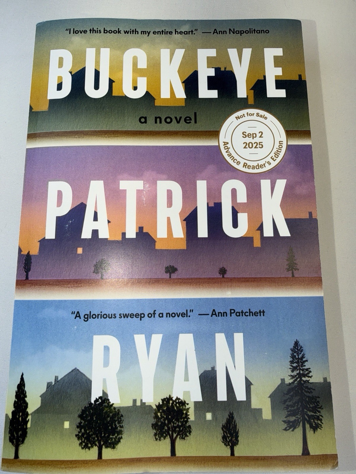 Buckeye A Novel By Patrick Ryan Rare ARE none salable copy paperback excellent
