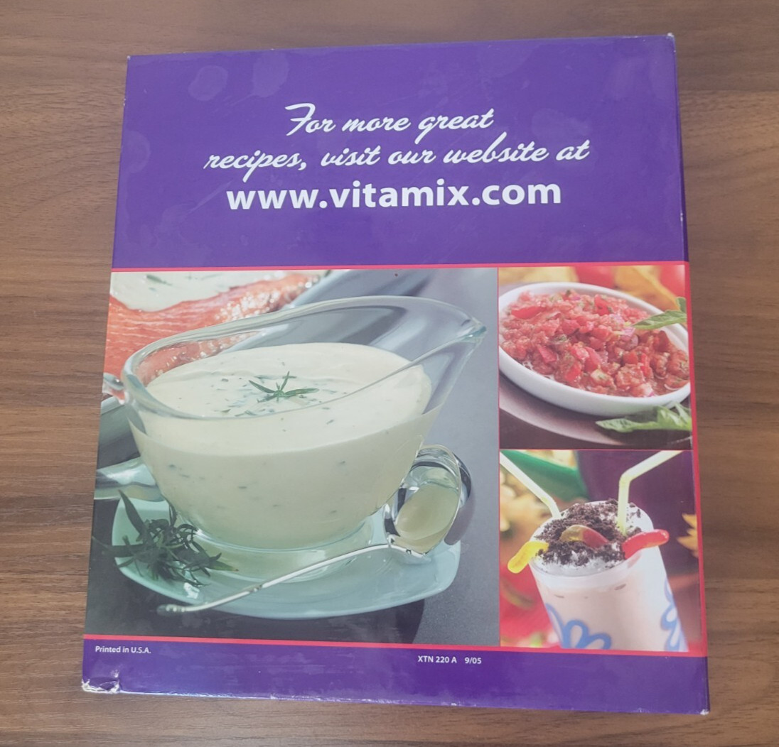 Vita-Mix Whole Food Recipes For Better Living Cookbook 3 Ring Binder Hardcover
