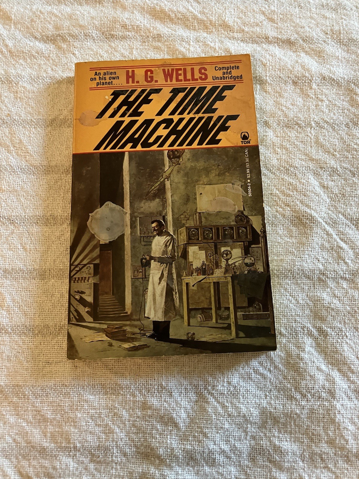 The Time Machine By H. G. Wells 1992 1st Printing Tor Paperback