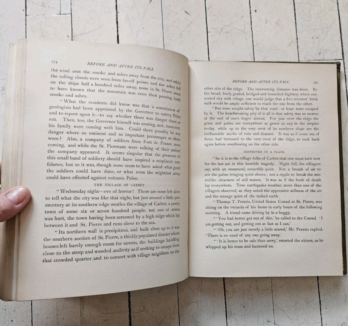 1902 * Signed THE VOLCANO’S DEADLY WORK : From The Fall Of POMPEII to ST. PIERRE
