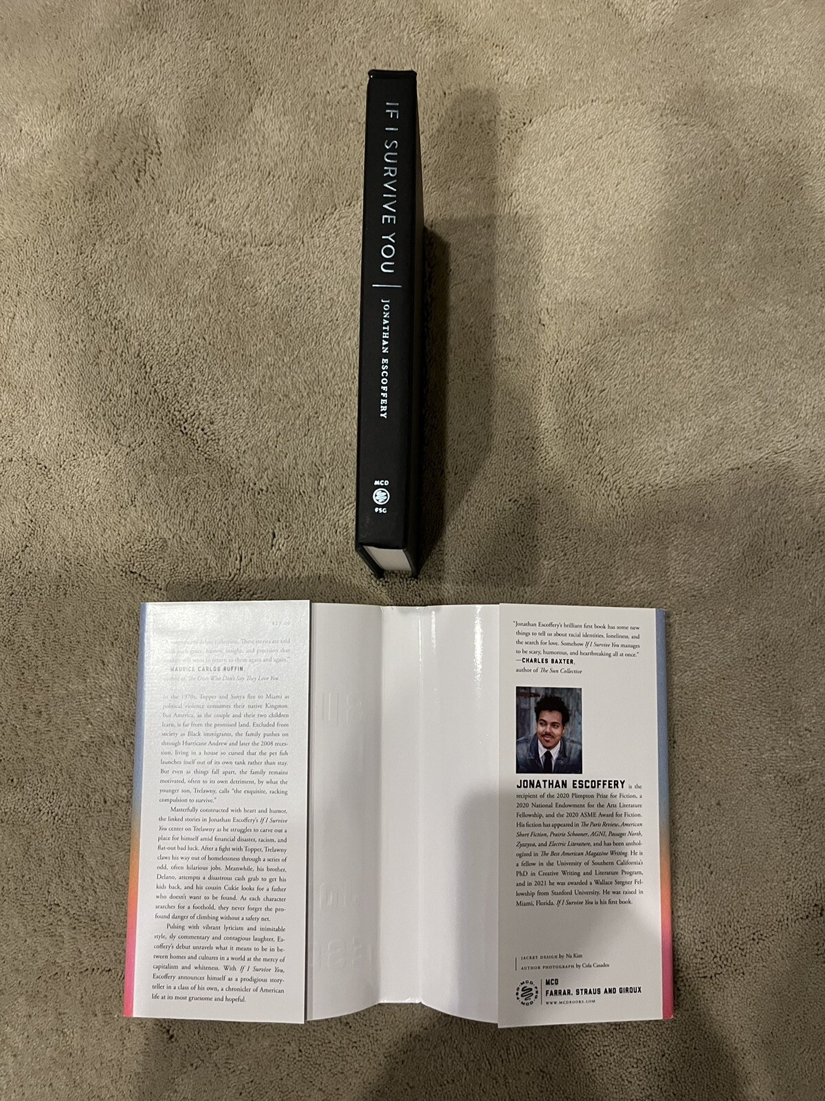 If I Survive You, Jonathan Escoffery. Farrar Straus 2022. Signed First Printing