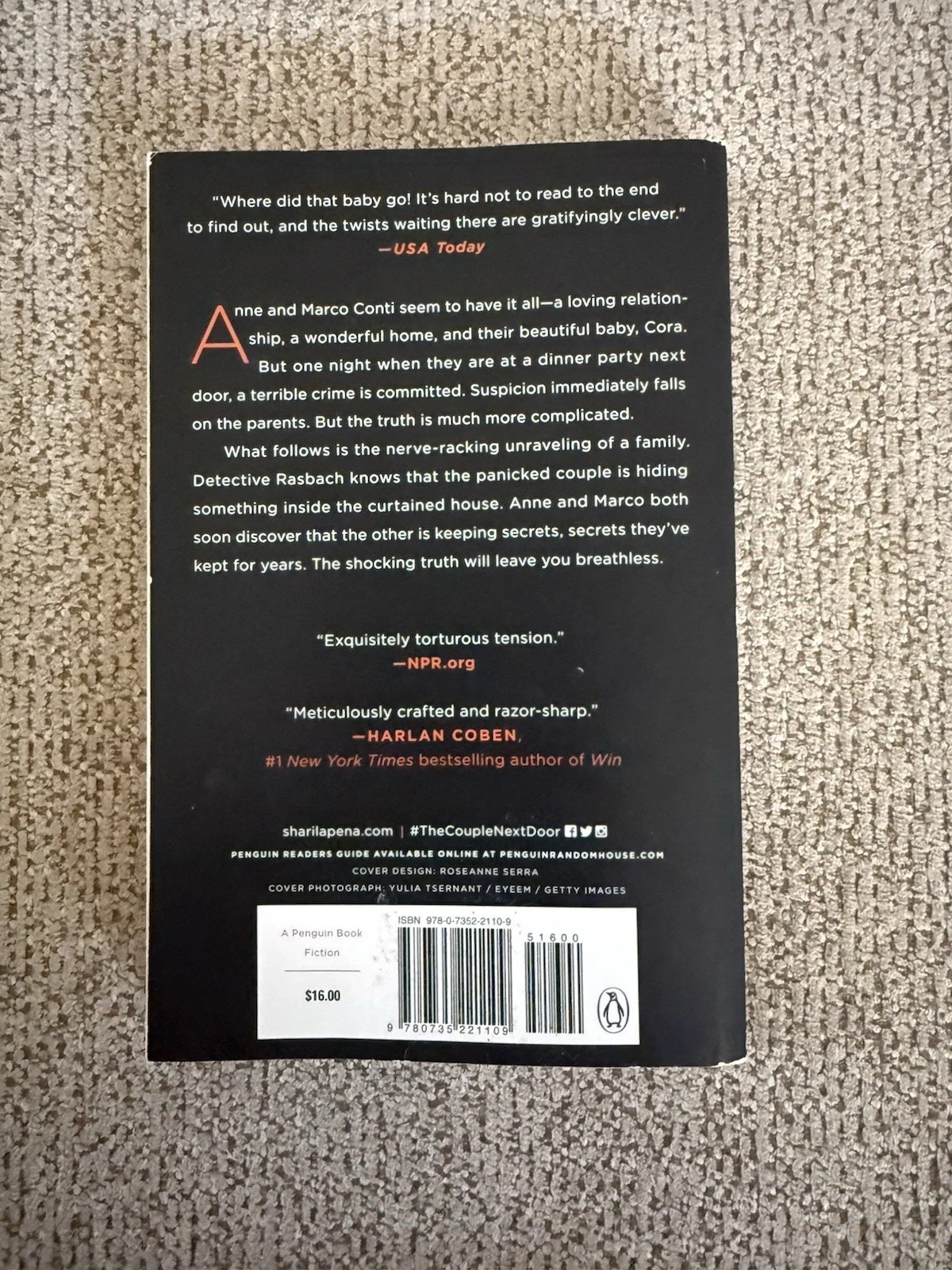 The Couple Next Door : A Novel by Shari Lapena (2017, Trade Paperback)