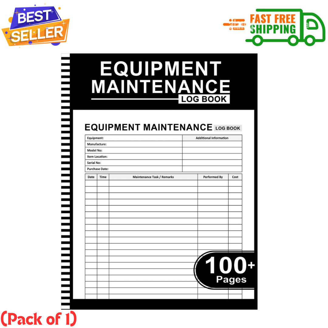 Equipment Maintenance Log Book: Daily Preventive Care, 8.5″ x 11″ 100+ Pages …