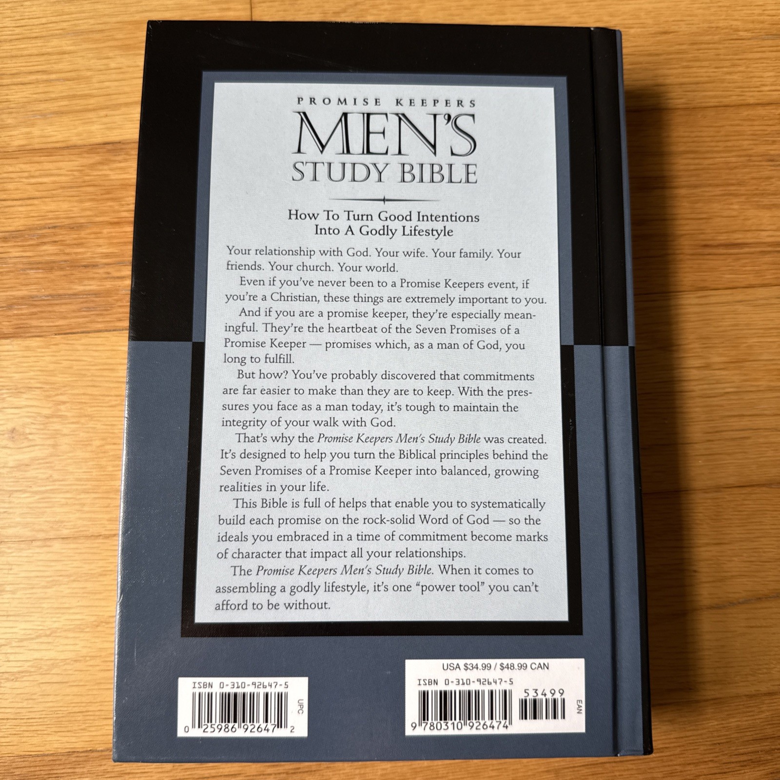 Promise Keepers Men’s Study Bible: King James Version Zondervan