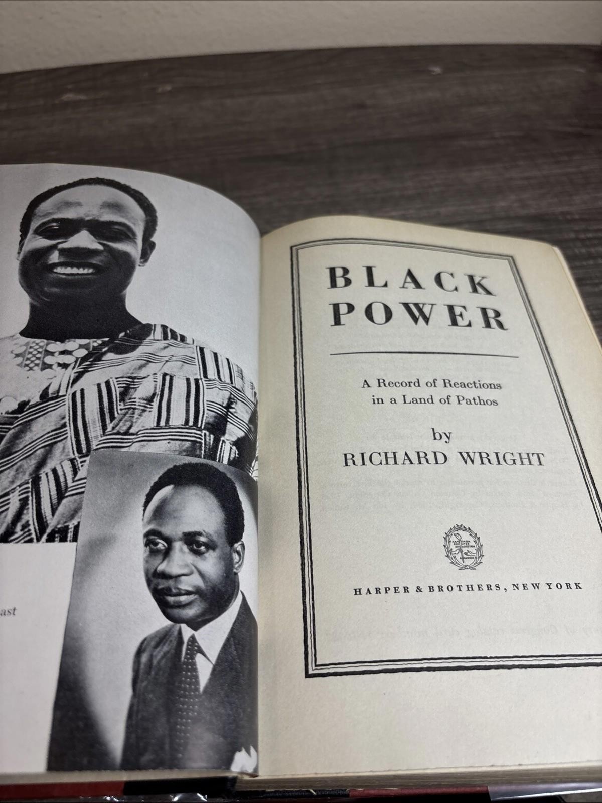 Black Power Richard Wright First Printing 1954, VG HC/DJ