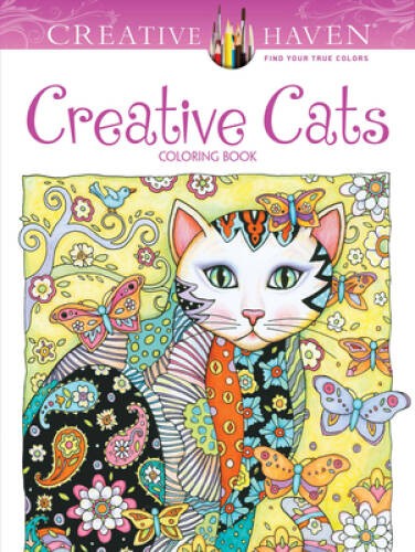 Creative Haven Creative Cats Coloring Book (Adult Coloring) – Paperback – GOOD