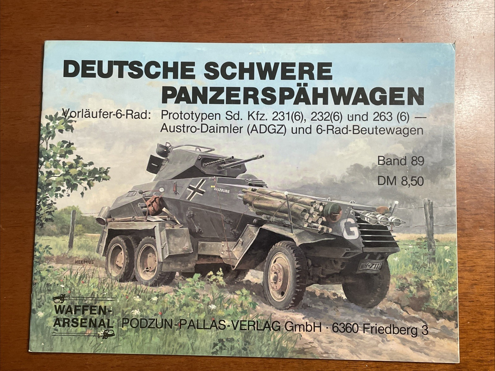 Deutsche Schwere Panzerspähwagen – Waffen Arsenal Book #89, 48 pages, B&W