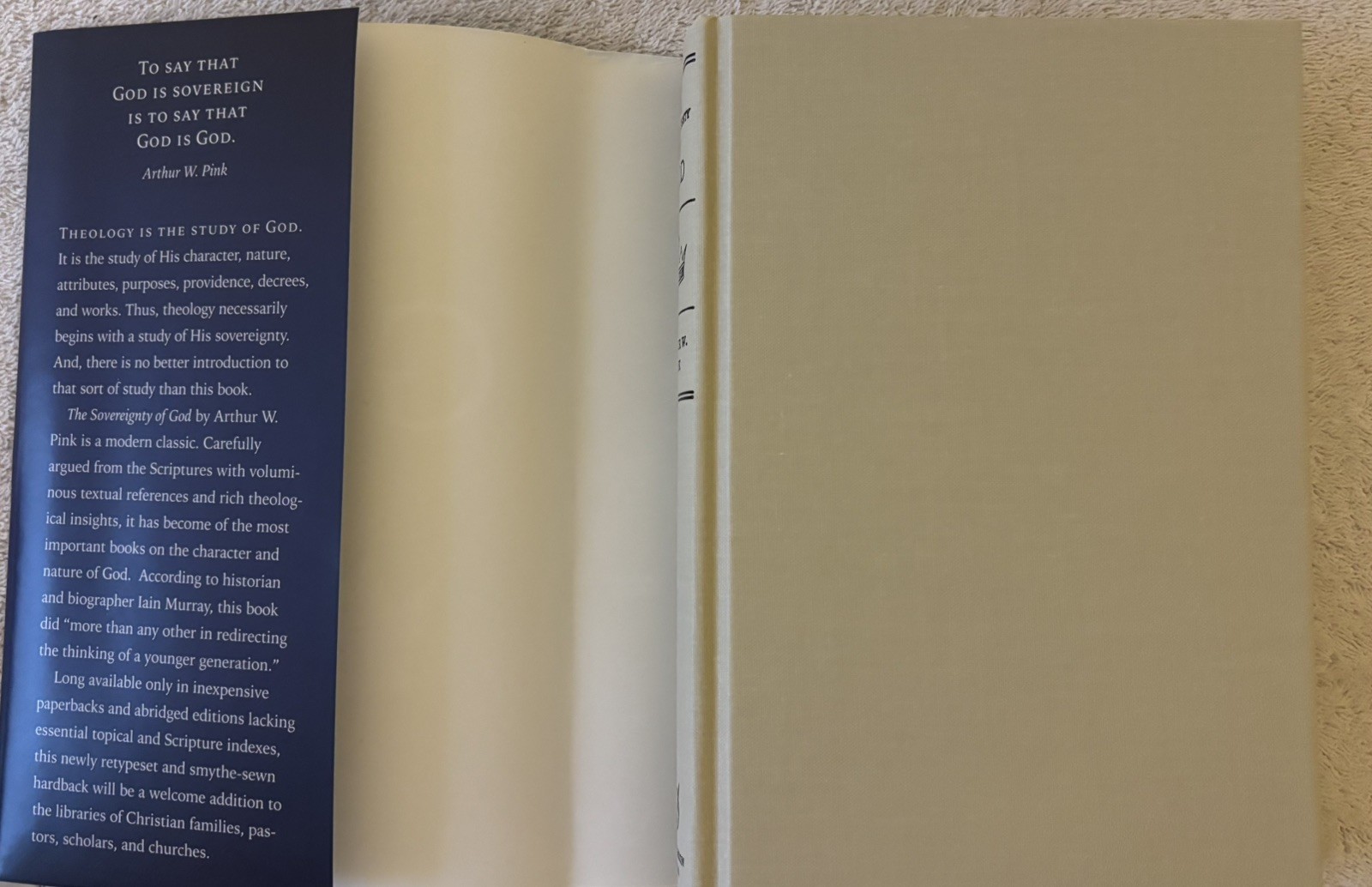 THE SOVEREIGNTY OF GOD by Arthur W. Pink (2017, Hardcover)