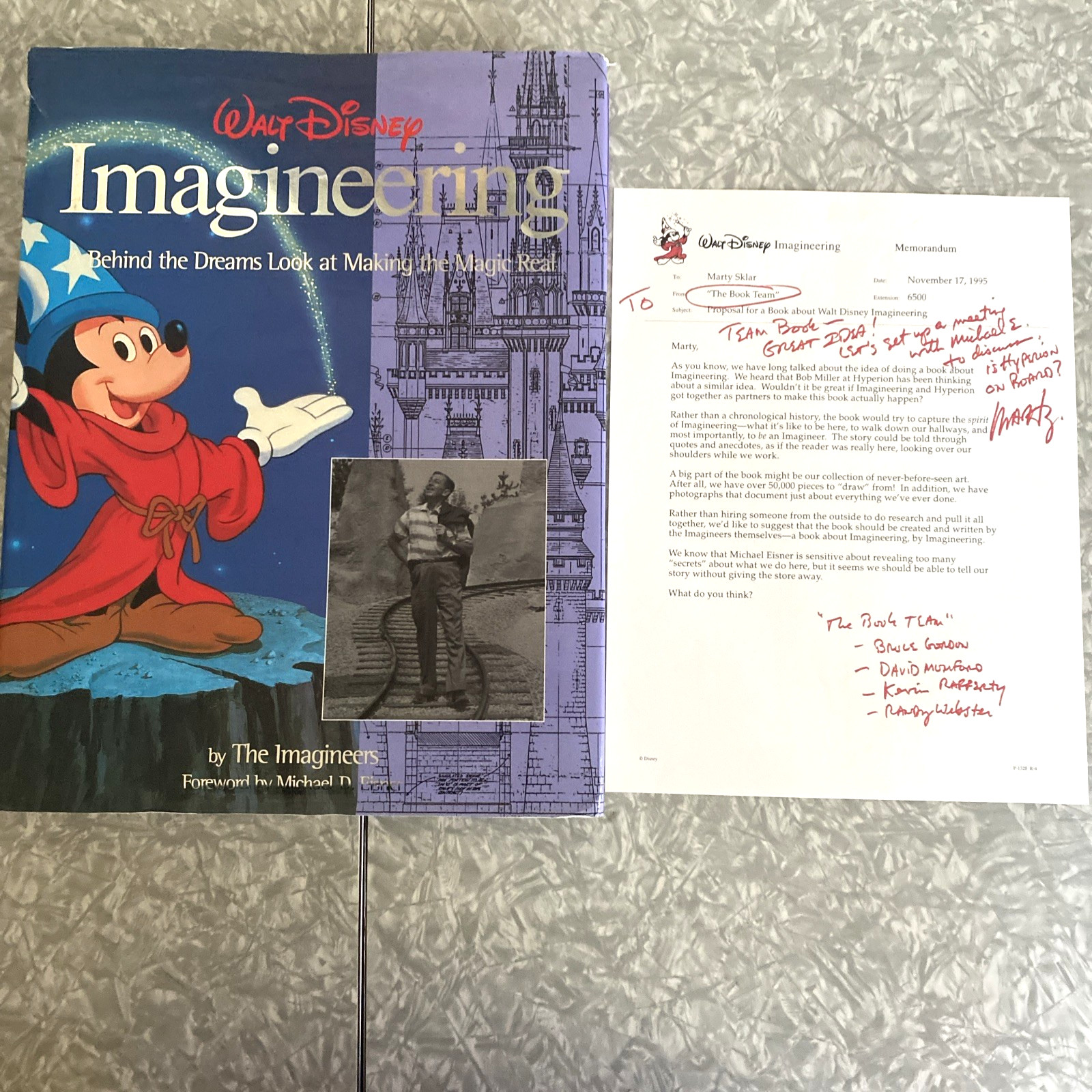 Walt Disney Imagineering First Edition 1st Printing SIGNED By Marty Sklar