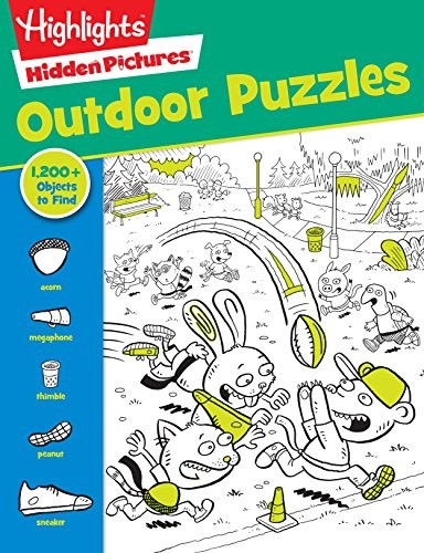 Outdoor Puzzles: Outdoor Activity Book Featuring Forests, Parks