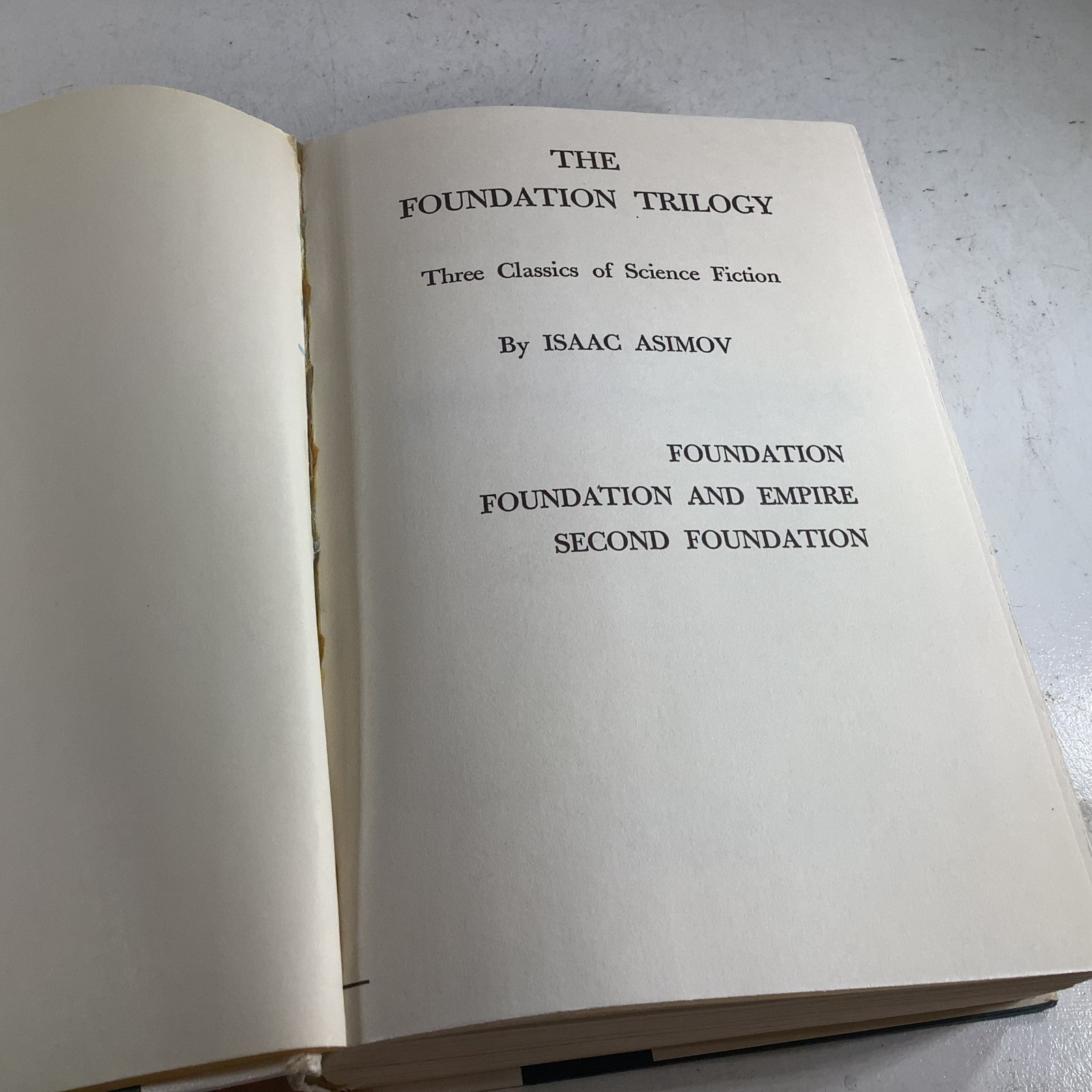 The Foundation Trilogy Isaac Asimov Doubleday Book Club Edition 1970s HC DJ VG