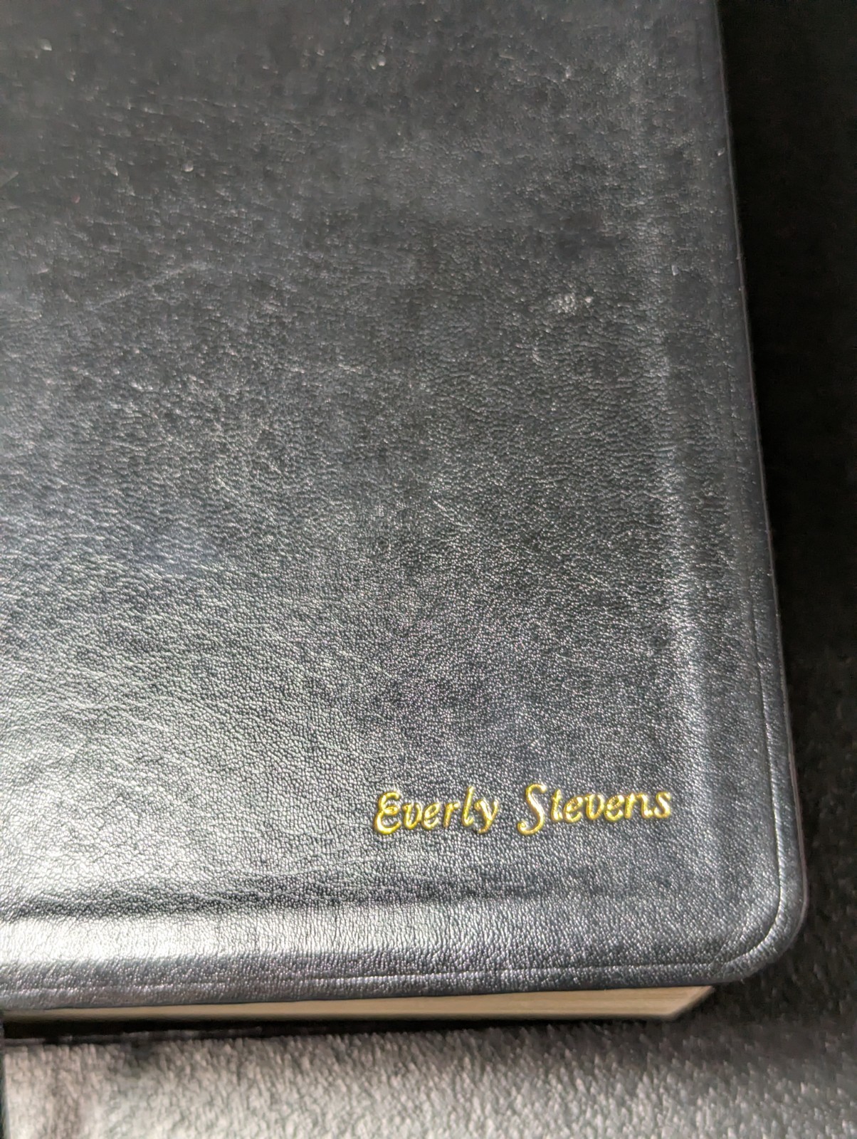 LDS Black QUAD Leather? 7.5″x5.5″ Scriptures Bible Book Of Mormon D&C PoGP