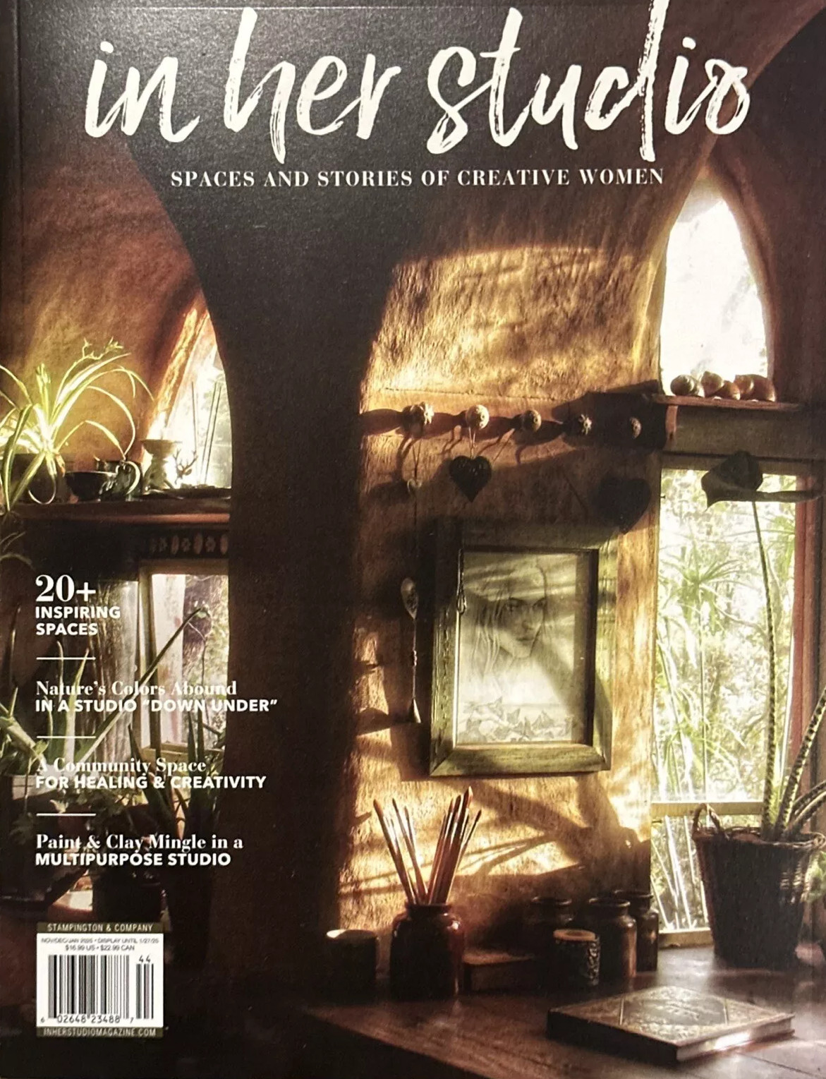 IN HER STUDIO MAGAZINE | NOV/DEC/JAN 2025 | 20+ INSPIRING CREATIVE SPACES