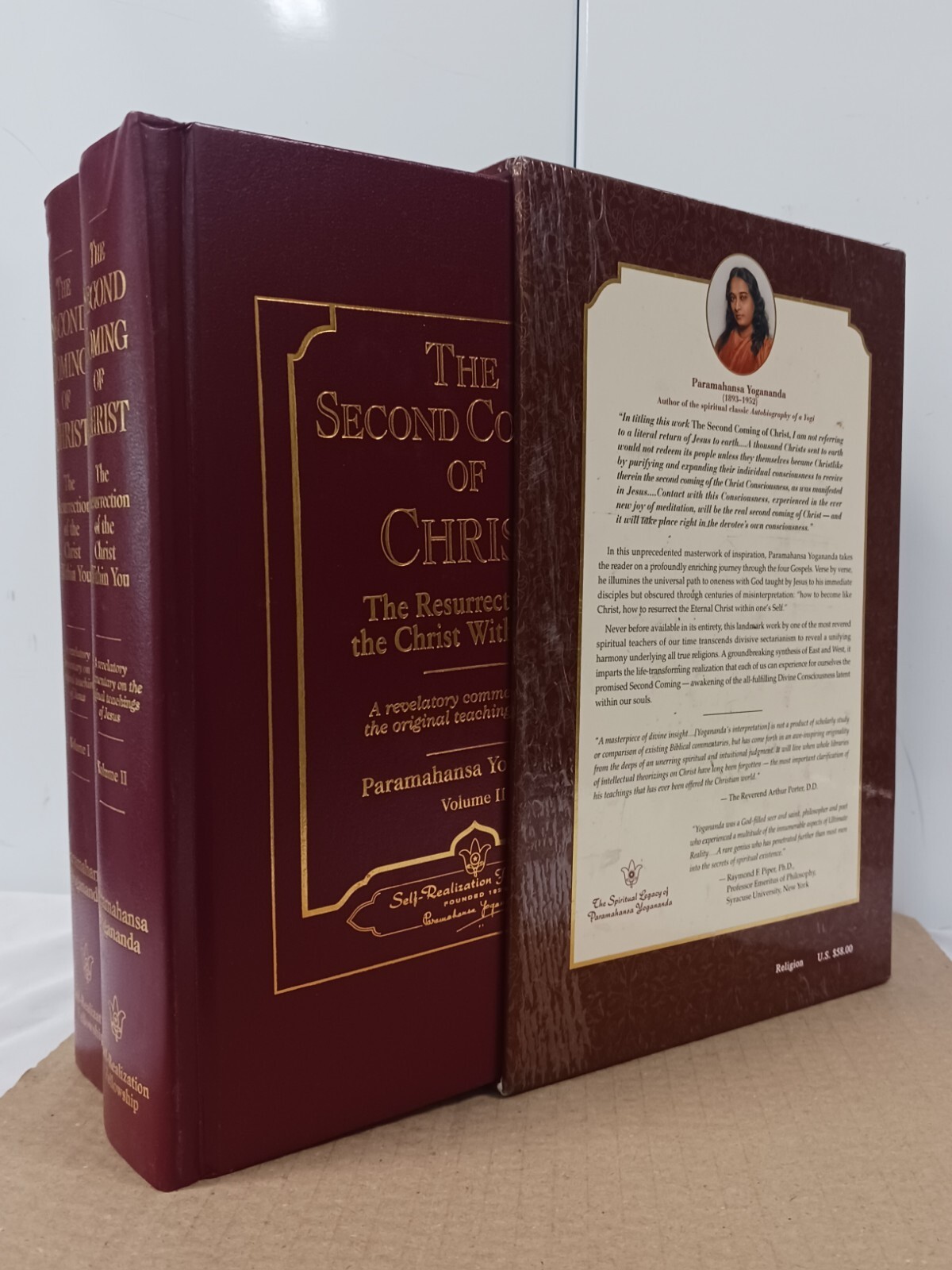 The Second Coming Of Christ Self-realization Fellowship Slip 2 Volumes