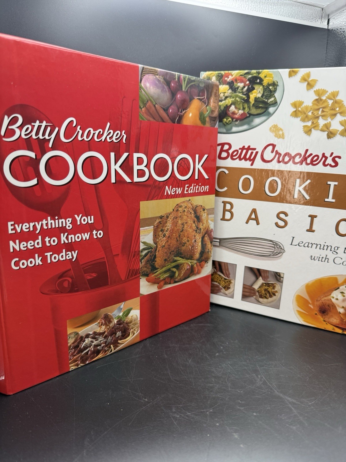 Betty Crocker Cookbook Lot Big Red 5-Ring Binder Cooking Basics Hardcover Set
