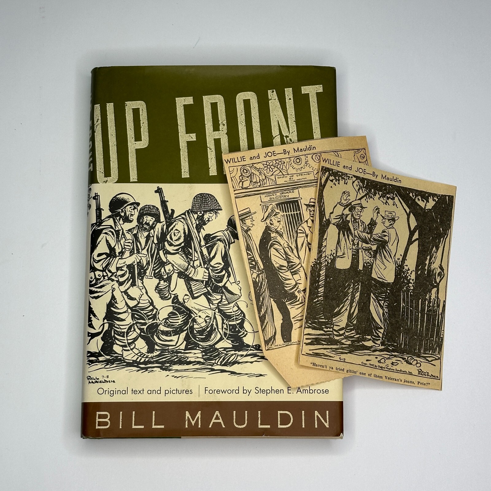 Up Front + Two Willie & Joe Clippings, B. Mauldin (2000, HC/DJ, Revised Edition)