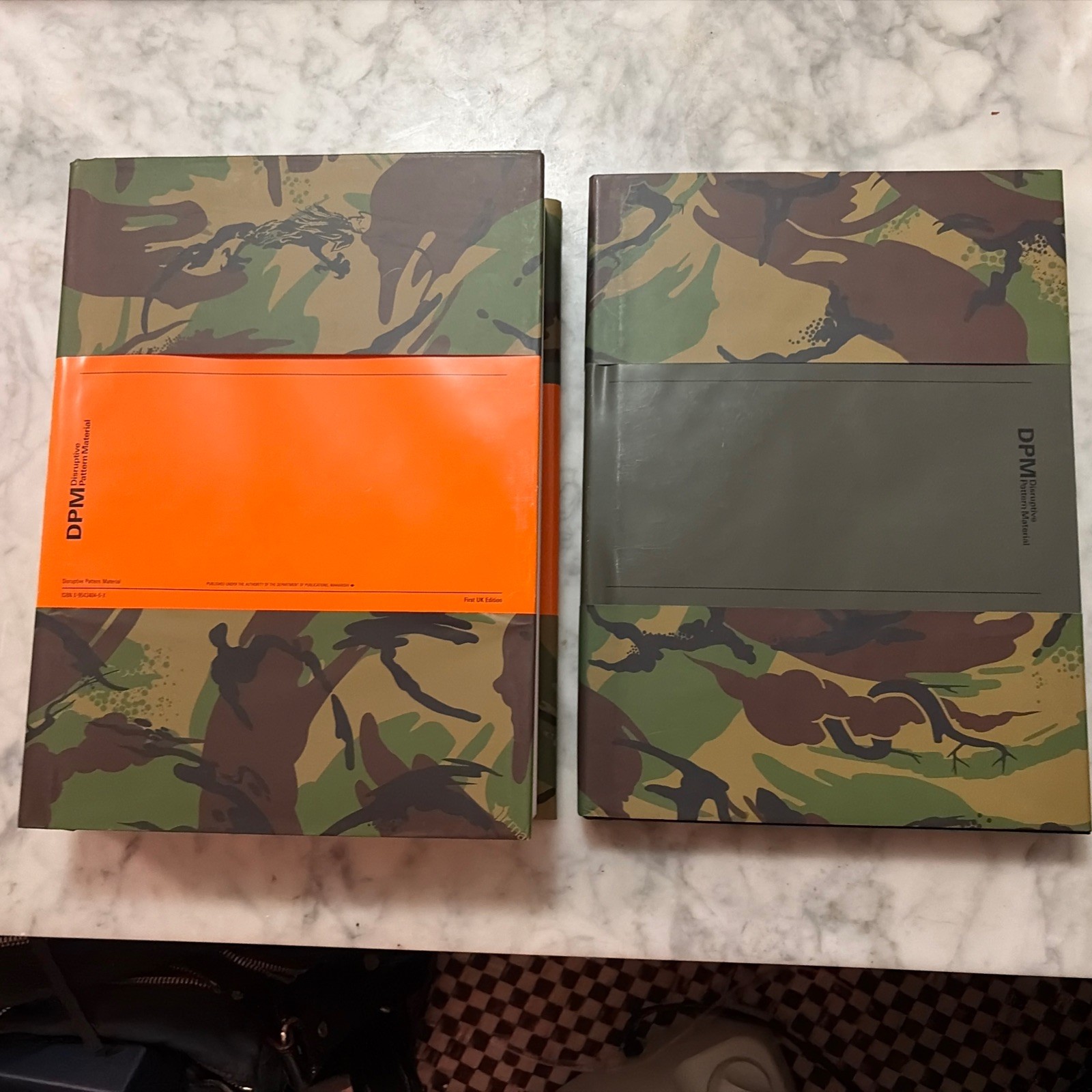 DPM Disruptive Pattern Material 2 Book Set Camouflage Art Alex Newman Signed 2X