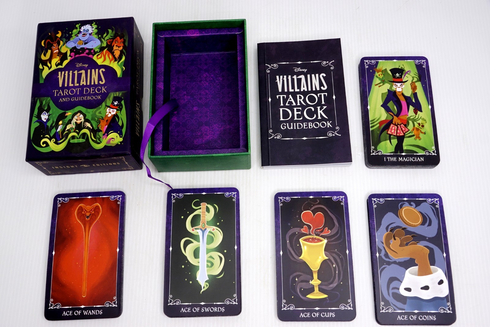 Disney Villains Tarot Deck and Guidebook Fully Illustrated 78 Card Deck Box Set