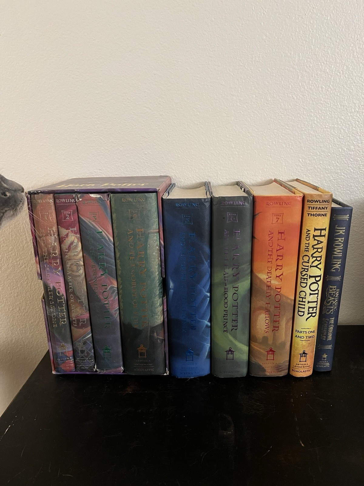 Harry Potter Hardcover Book Lot – Complete Main Series + Extras – Scholastic