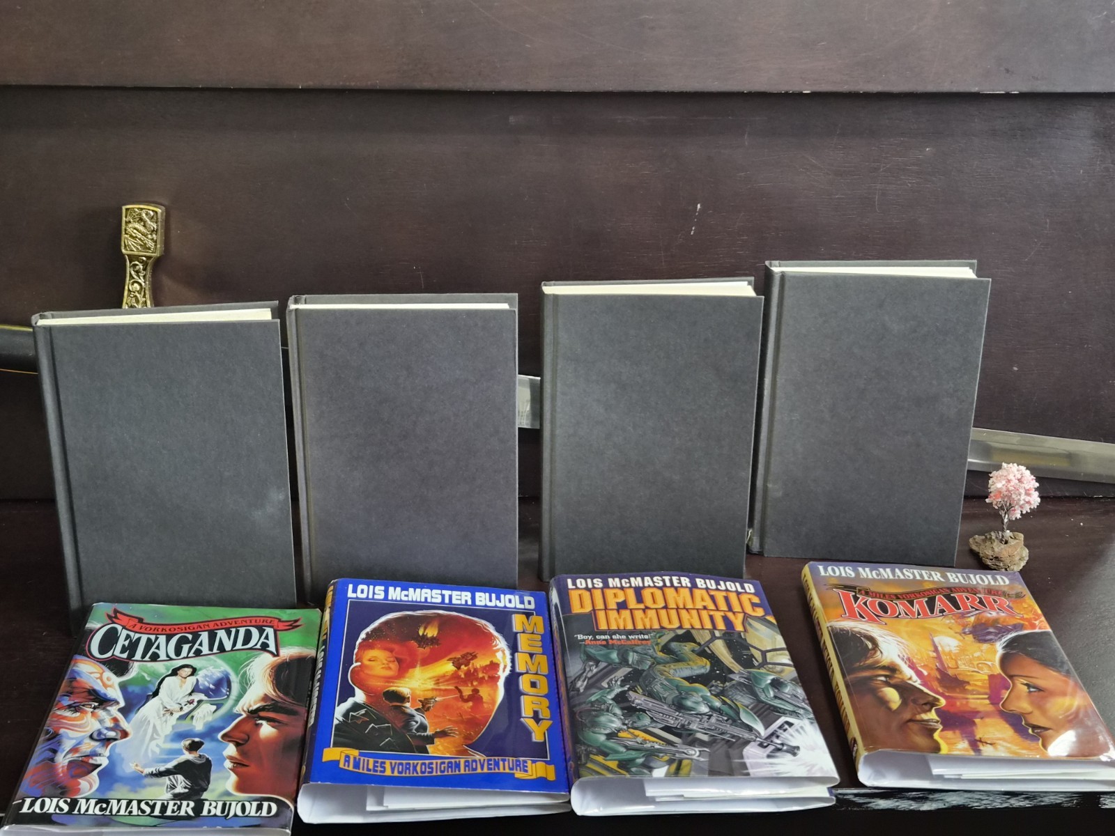 ​​​Lois McMaster Bujold VORKOSIGAN SAGA 4-Book Set 1996-2002 Miles BCE HCDJ VG+