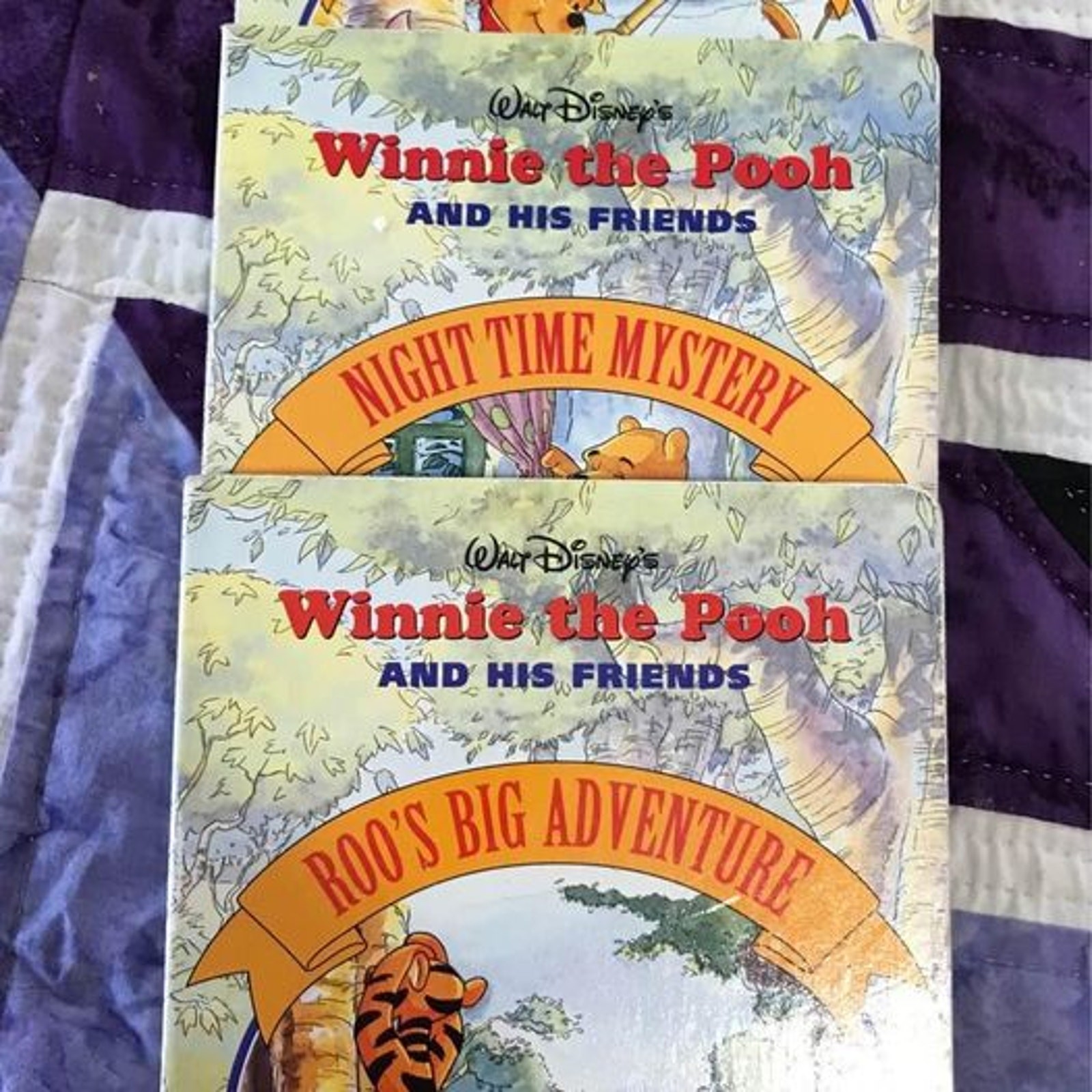 Winnie The Pooh Board Books Night Time Mystery Roo’s Big Adv A Reel Fishy Story