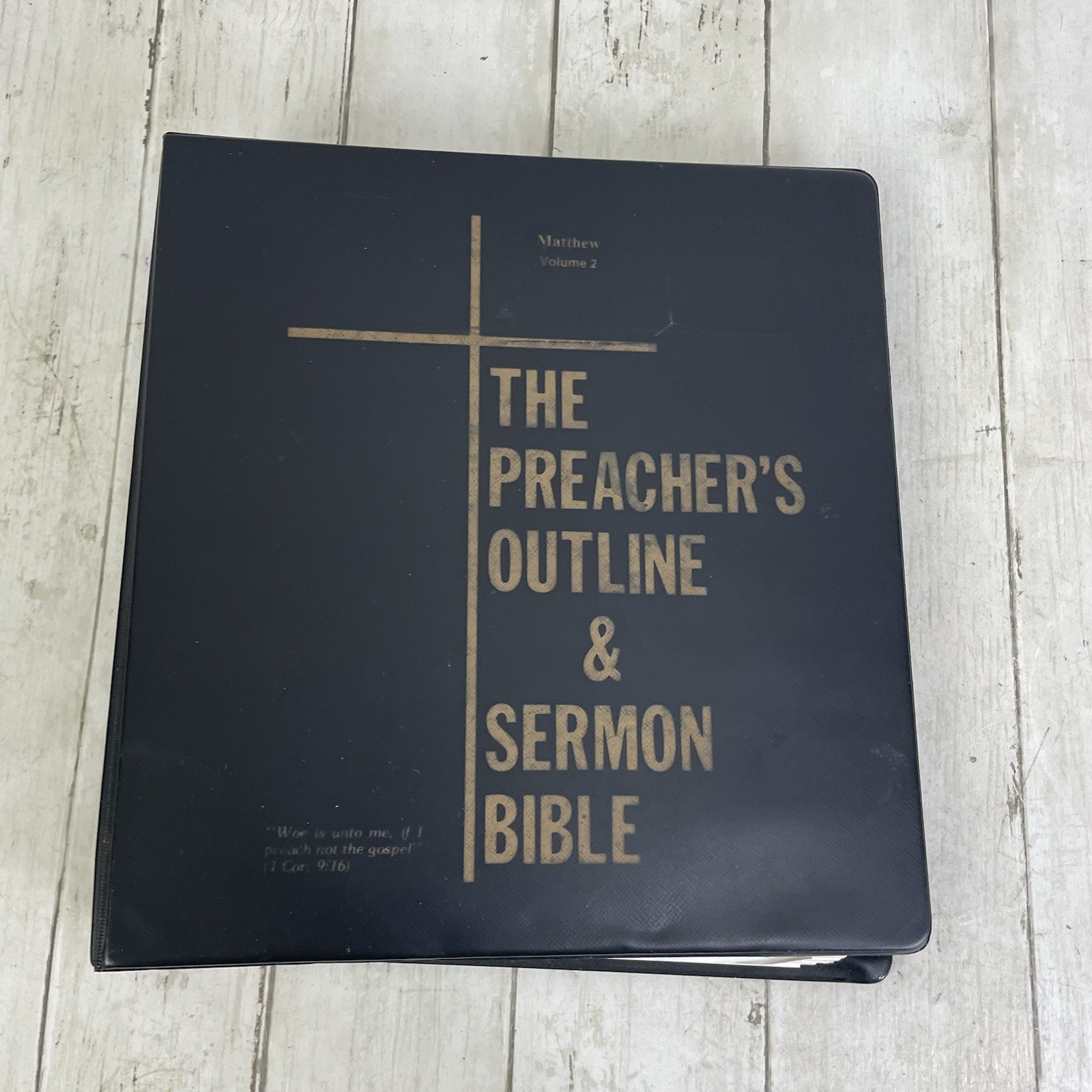 Preacher’s Outline & Sermon Bible KJV 3-Ring Binder – Matthew Volume 2