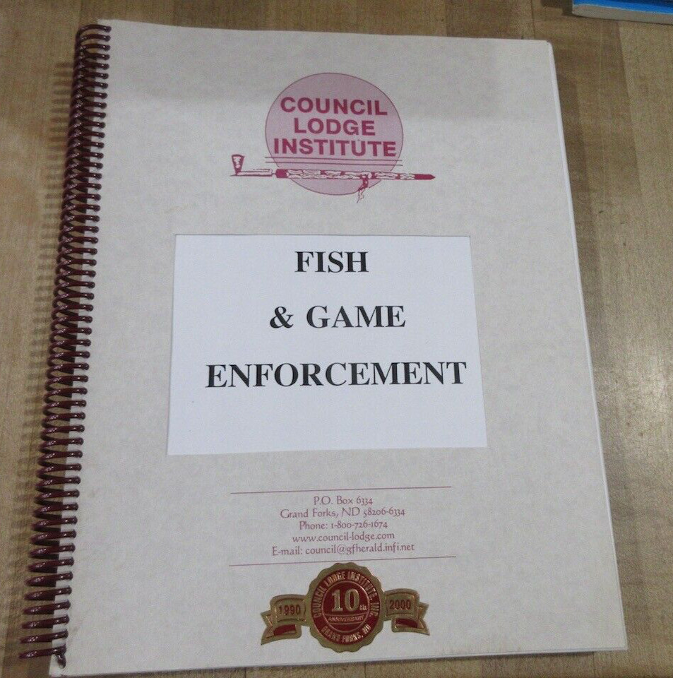 Council Lodge Institute Fish & Game Enforcement Thomas SJogren paperback (b)