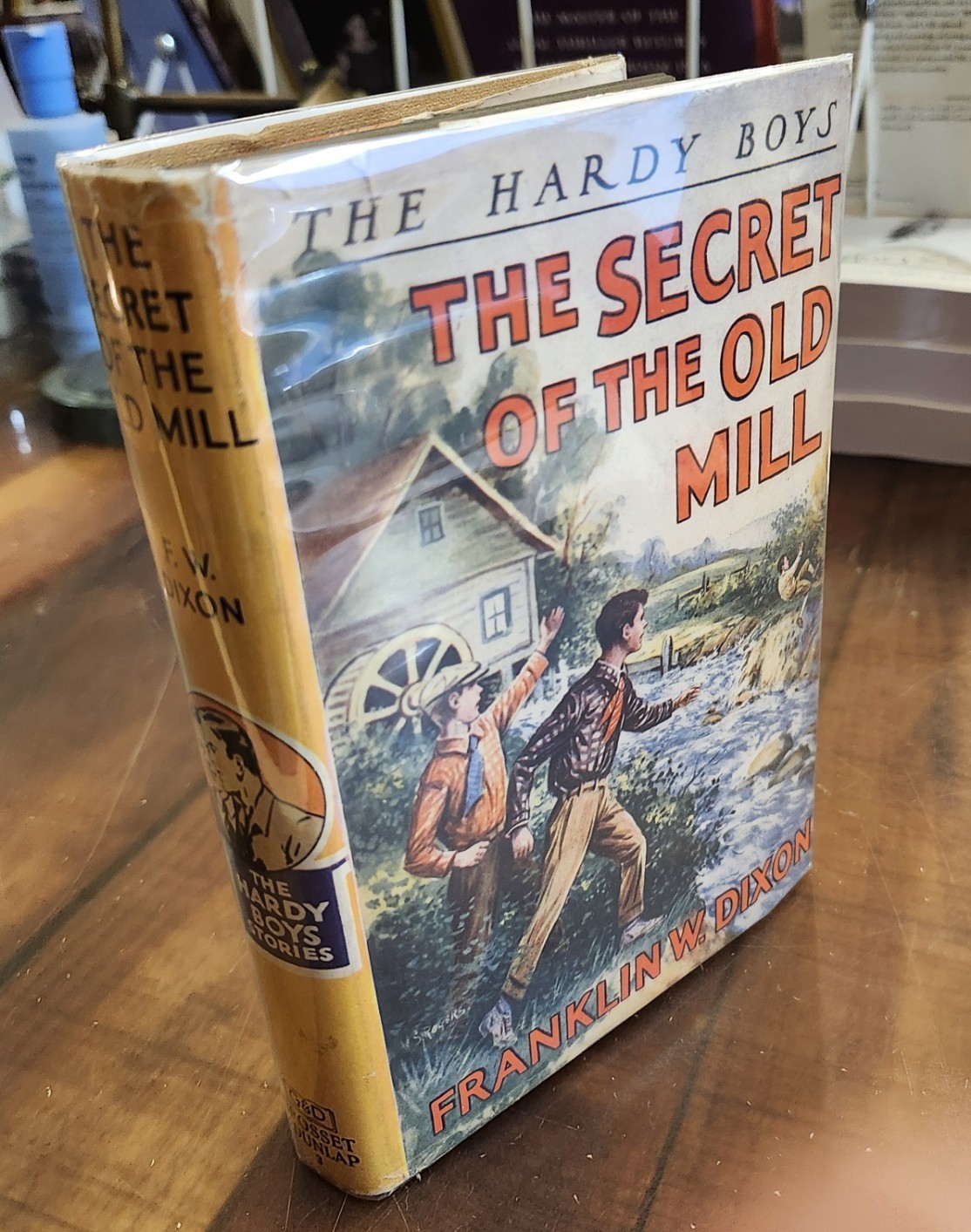 1927 HARDY BOYS # 3 The Secret of the Old Mill-Dixon DJ Printing 1942 B-25