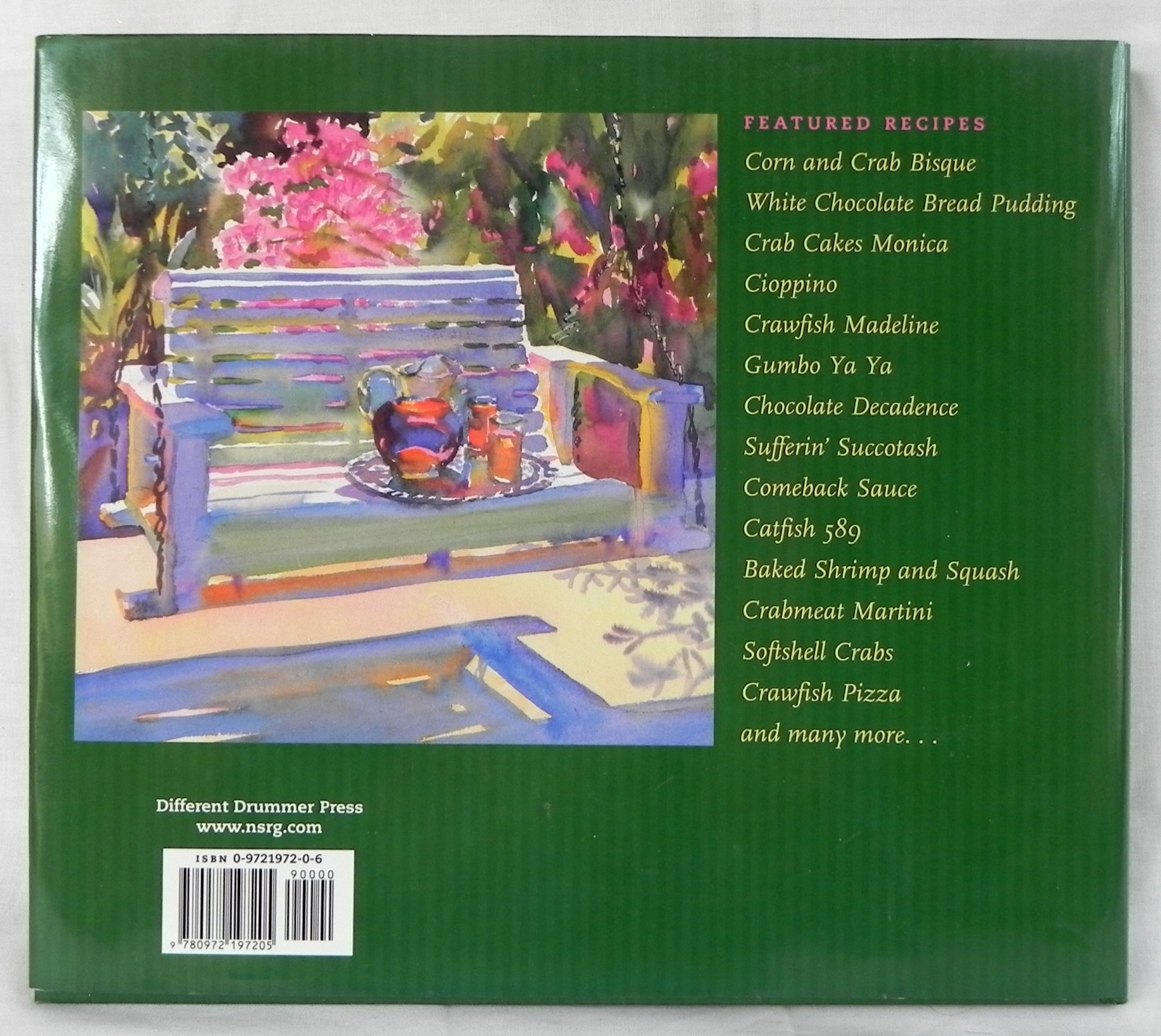 “A Southern Palate” Cookbook, Robert St. John (Signed) + Wyatt Waters, 2002 Exc.