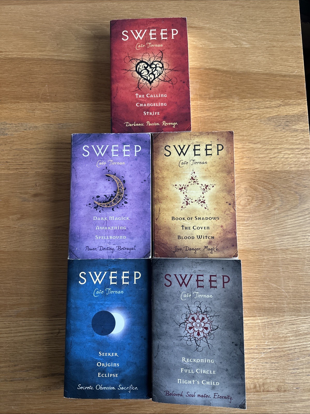 Lot of 5 SWEEP Omnibus Volumes 1-5 * 15 Novels Total * Cate Tiernan *