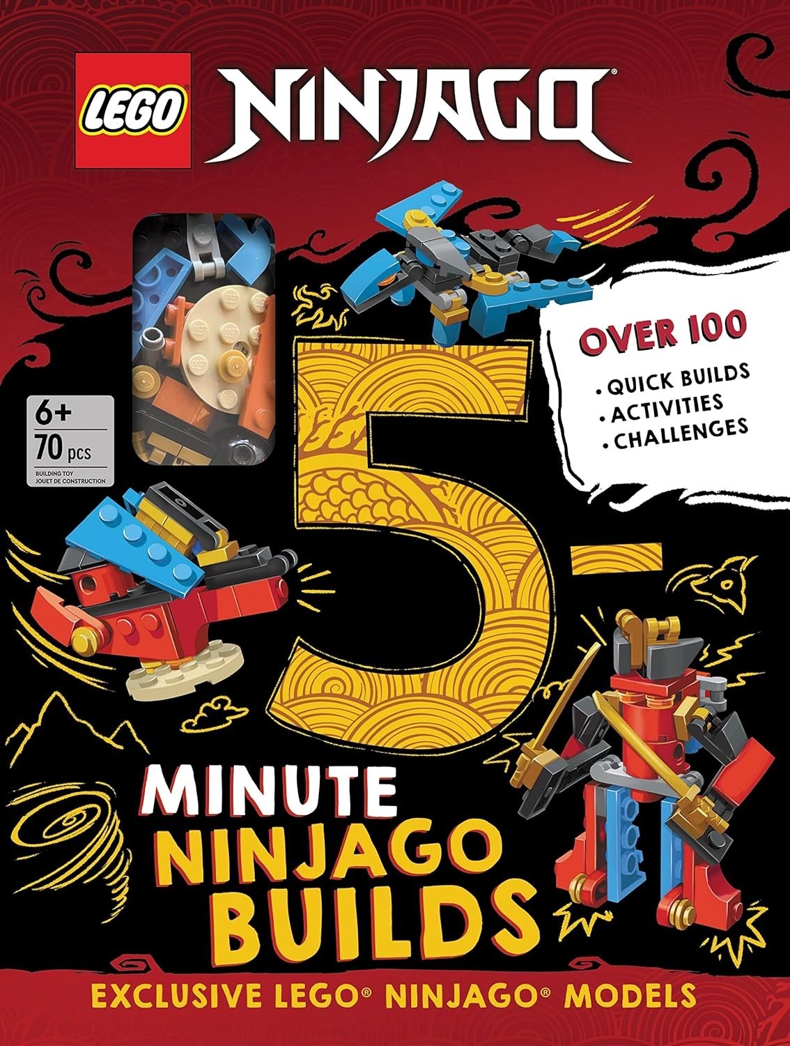 Lego(r) Ninjago(r) 5-Minute Builds Hardcover 2023 by AMEET Sp. z o.o.