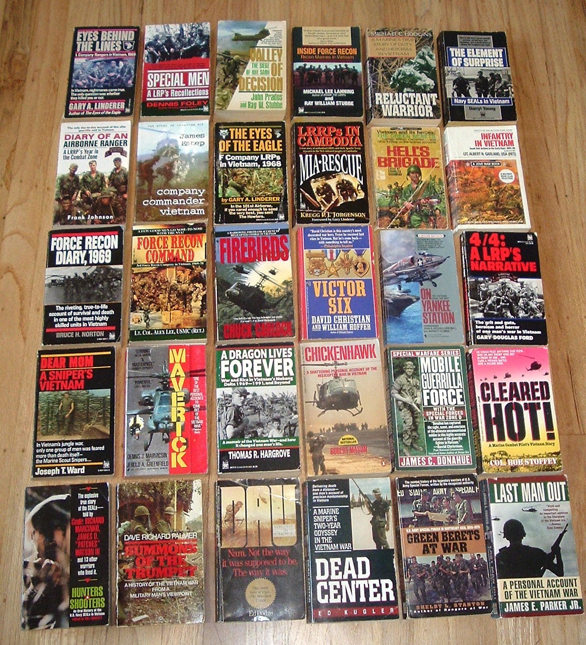 Lot of 30 Vietnam War LRRPs SEALs Rangers Military Paperback Books
