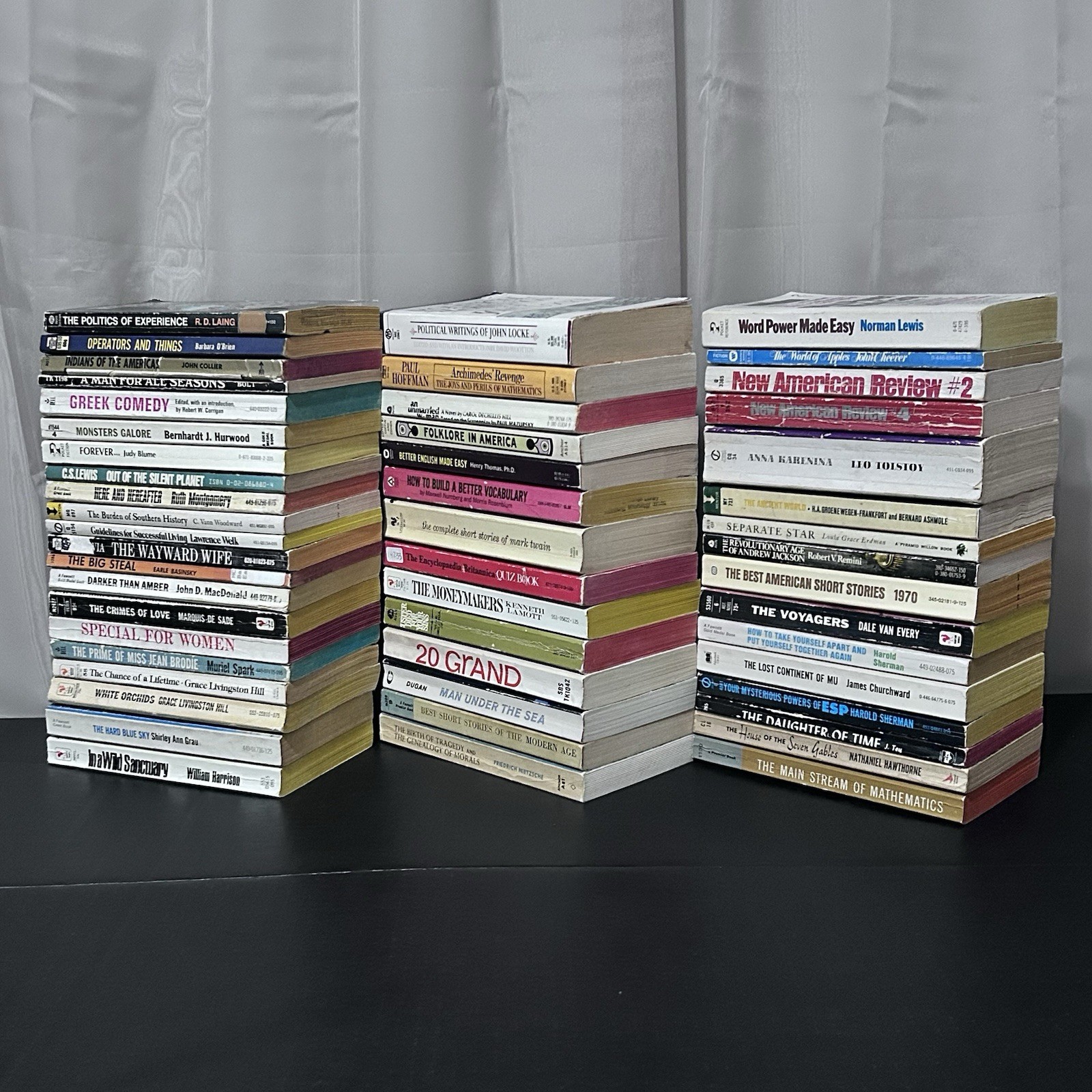 HUGE Book Lot of 51 Vintage Mixed Paperback Books